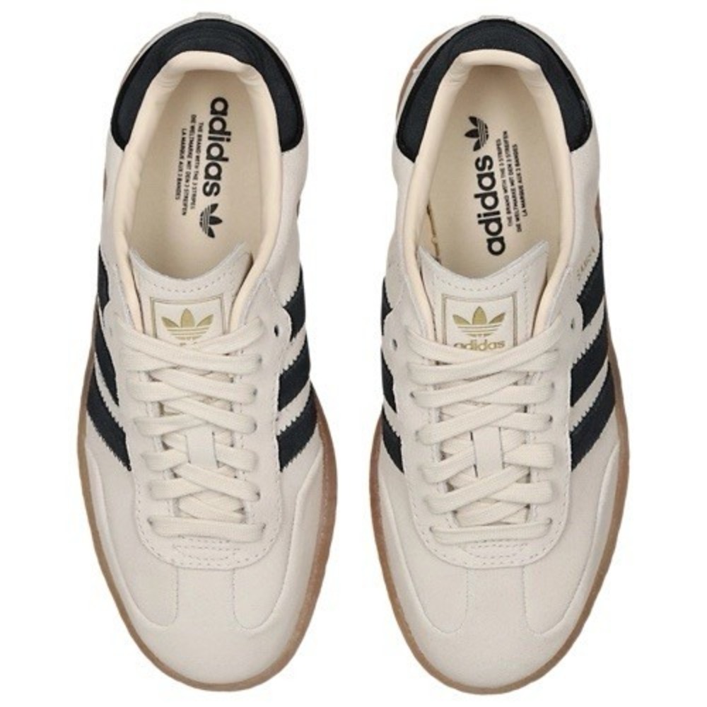 Adidas Sambae JR1437 Cream Wonder White Black/Gum Women's Size 9.5 US NEW - Picture 5 of 8